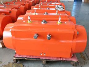 Quality AT Pneumatic Double Acting Actuator 90 Deg aluminum pistons wholesale