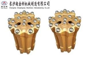 Quality Tapered Equipment Thread Button Bit 45mm-152mm Diameter ISO Approved wholesale