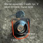 EC240 Excavator D7D Engine Starter Motors 24V 4.0KW 9T Auto Motors Starters