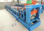 Metal Roof Ridge Cap Roll Forming Machine / Corrugated Roof Sheet