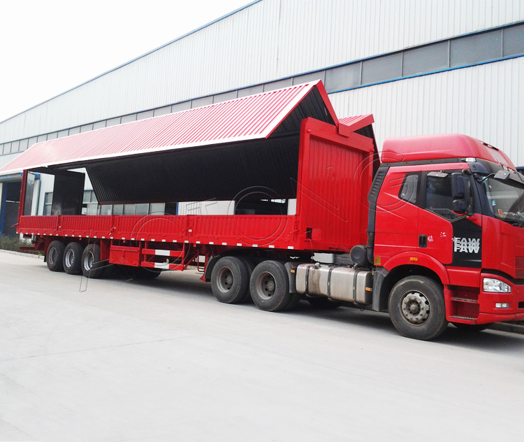 53ft Enclosed Box Cargo Dry Wing Van Truck Semi Trailer with 30-100T Max Payload