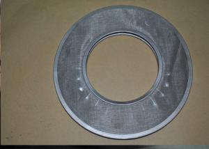 China Industries Stainless Steel Wire Mesh Filter Disc Round Shape With Hole on sale