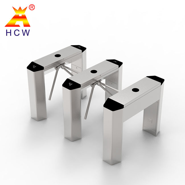 RFID Card Reader Tripod Turnstile Gate 240V ARM Control For Pedestrian