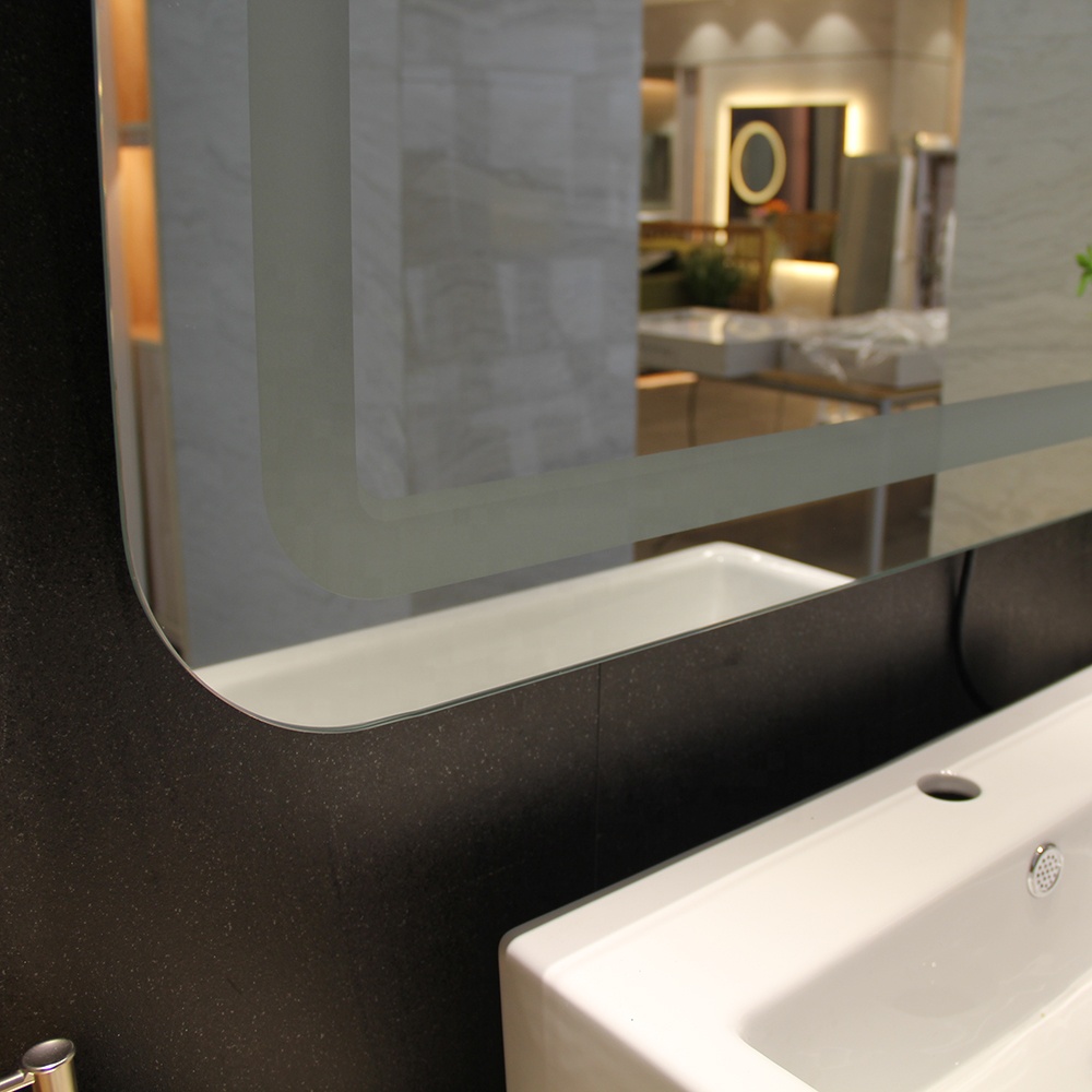 110V-277V 50/60Hz Modern LED Lighted Wall Bath Mirror with 5mm Copper Free Silver Mirror