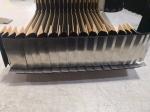 highly durability steel clad bellows black and silver for agaist sharp edged