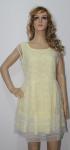Round neck sleeveless ladies dresses with polyester S M L XL