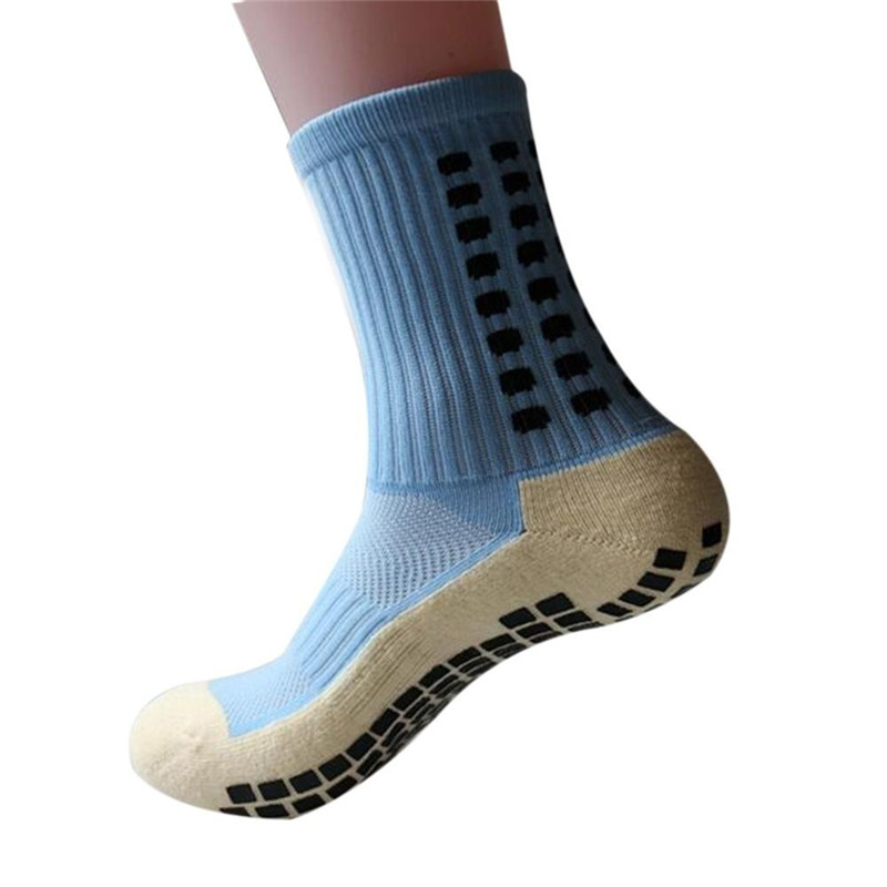 Anti Slip Football Socks with Acceptable OEM and Medium Thickness