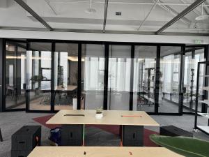 Quality Anodized Aluminum And Glass Materials For Fireproof Office Partition Wall In Commercial Buildings wholesale