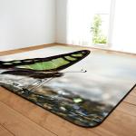 Butterfly Living Room Floor Carpets Large Dining Room Rugs Machine Washable