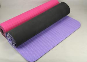 Quality TPE / Natural Rubber Sport Yoga Mat Lightweight With Reversible Non Slip Surfaces wholesale
