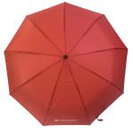 9 Fiberglass Ribs Three Folding Pongee Fabric Compact Rain Umbrella