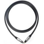 Toslink Audio Cable Black PVC OD5.0 Aluminum Shell Plated Gold Ports HiFi Sound