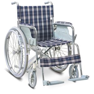 Quality Standard Aluminum folding manual wheelchair double cross bar model GT-864L wholesale