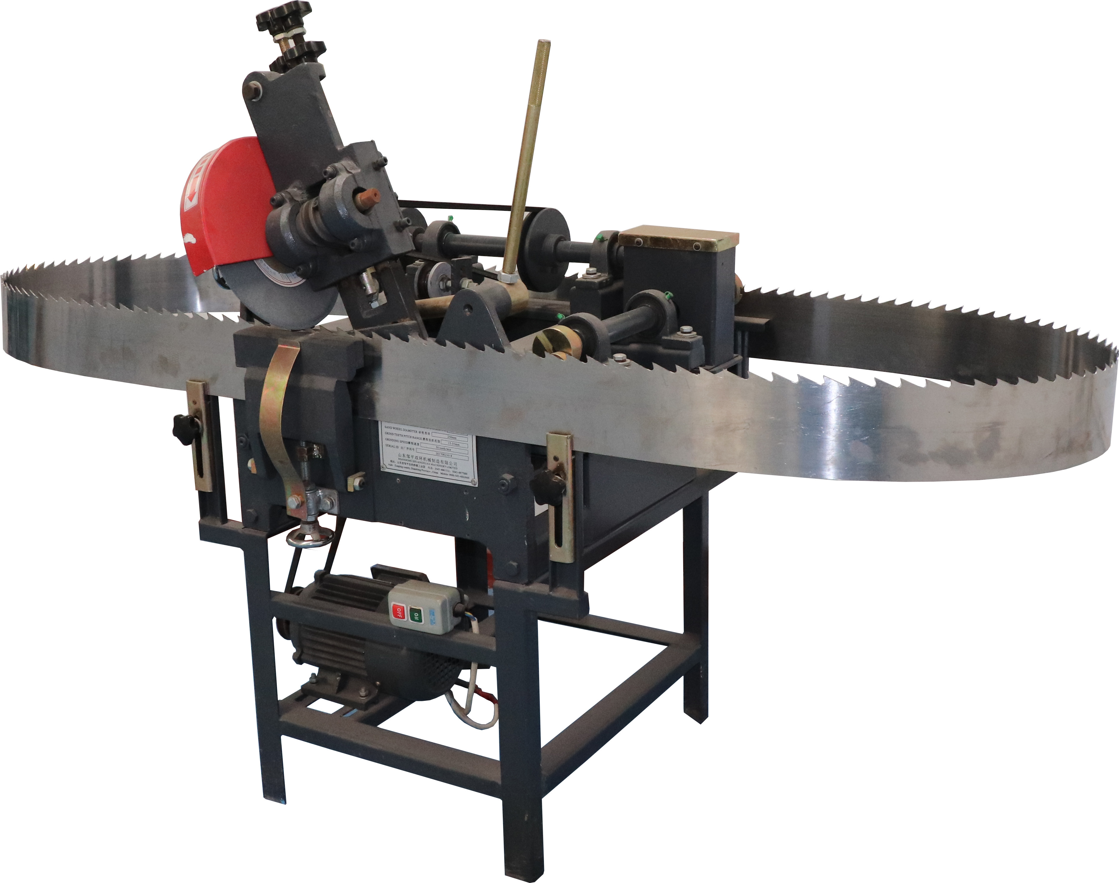 wood portable sawmill band sawing machine, electric horizontal log cutting bandsaw mill