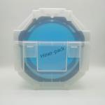 Black Semitransparent Wafer Storage Box 25 Slots For Semiconductor Wafer