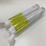 D35 * 149.2mm 130g Aluminum Packaging Tubes , Toothpaste Tube With Silver Web