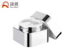 Luxury Square Cosmetic Cream Jars , 50g Acrylic Cosmetic Containers For