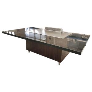 Quality 8KW Electric Heating Rectangle Teppanyaki Grill Table Commercial Cooking Machine wholesale
