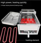 15L French Fries Gas Fryers Machine Commercial Kitchen Tabletop Stainless Steel