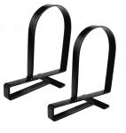Iron Heavy-Duty Clamped Book Ends for Shelves Non-Skid Book Stoppers Supports