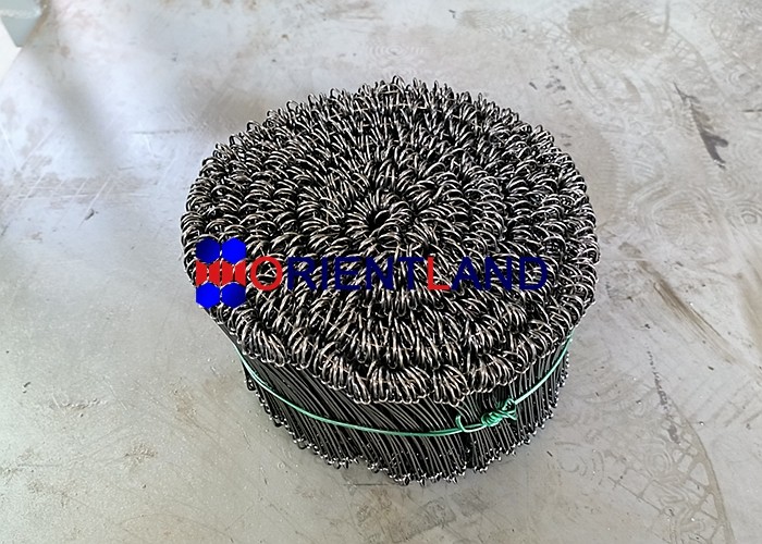 Double Loop Tie Wire Rebar Tie Wire 12cm GI Or Electric Galvanized Surface Treatment