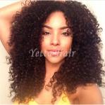 Soft Kinky Curly 100% Brazilian Virgin Hair Weave For Dream Girl