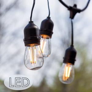 China Commercial Grade 48ft 24 Bulbs Waterproof LED String Lights on sale