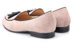 Suede Tassel Mens Velvet Slippers , Banquet Mens Velvet Smoking Slippers