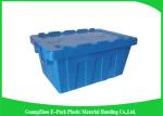 Euro Storage Plastic Attached Lid Containers Rentable Moving For Transportation