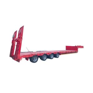 Quality 4 Axles 100 Tons Heavry Duty Lowboy Truck Semi Trailer/Low Bed/Lowbed Gooseneck Removeable/Lowbed Trailer wholesale