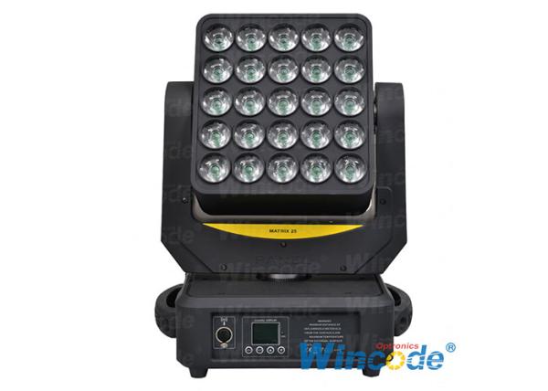 Individual Control Led Moving Head Light 25 *12W Graphic Effects With 3 Phase