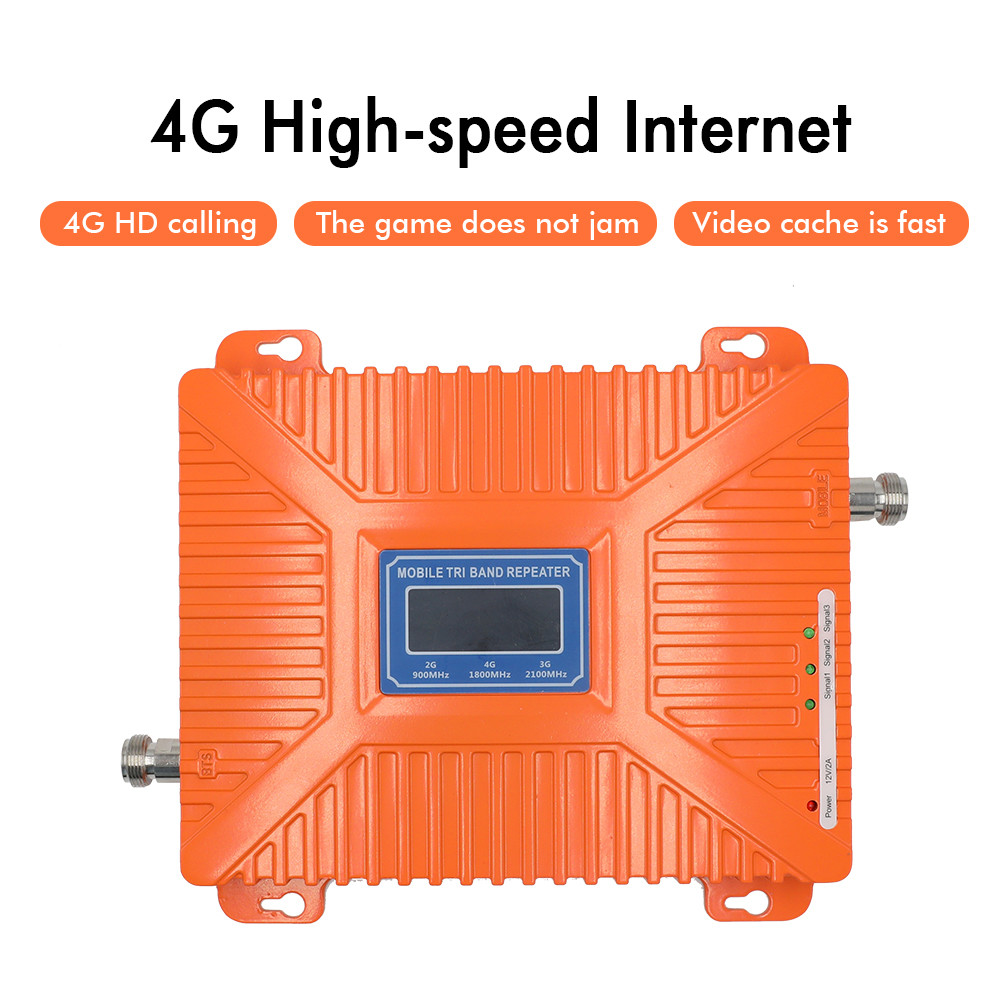 4g Phone Signal Booster For Mobile Network 900/ 1800/ 2100mhz For Rural Areas Home
