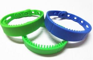 Quality Hospital Access Control RFID UHF Silicone Wristband Radio Frequency Identification wholesale