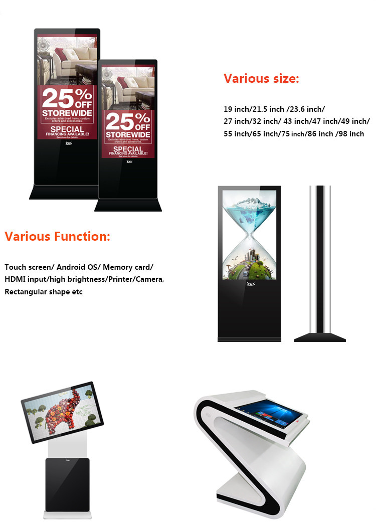 450cd 4ms All In One Pc Touch Screen 32 Inch Kiosk High Sensitive