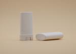 15g White Oval Lip Balm Tubes , Empty Lip Balm Containers Hot Stamping Printing