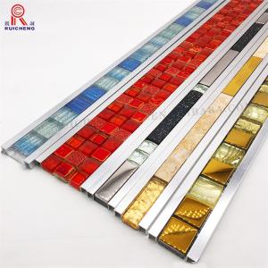 Quality 3mm Listello Tile Trim , Weather Resistant Mosaic Tile Strip In Shower wholesale