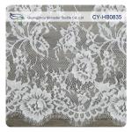 100 Nylon Swiss Voile Chantilly Lace , Customized French Lace Fabric