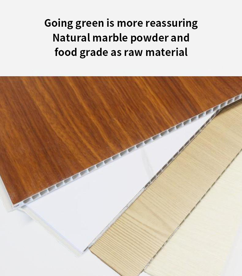 PVC Wall Panel Ceiling Material Skirt Stone Plastic Panel for Hotel