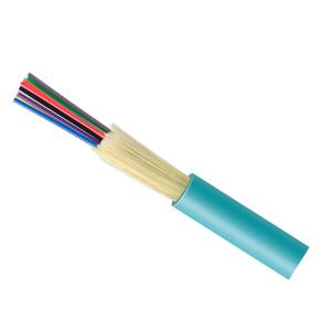 Quality Fiber Optic 12 Core Multi Mode Optical Fiber FTTH Aqua OM3 Indoor Distribution Cable wholesale