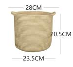 Decorative Custom Woven Cotton Rope Laundry Toys Candy Storage Fabric Container