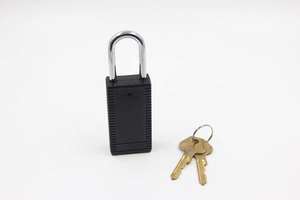 Plastic Brass Key Safety Lockout Padlocks Stainless Steel Shackle Color
