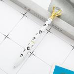 Fashion Polka Dot Twist Metal Ballpoint Pen Shining Big Diamond Spot Ball Pen 1
