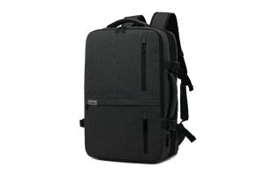 Black Business Men'S Executive Backpack With Zipper Closure