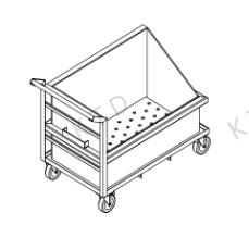 Quality Industrial SUS304 Water Tank Trolley With 6'' Casters Transportation Trolley wholesale