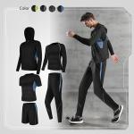 Fitness Men Cotton Polyester Running Wear Sports Training Suit