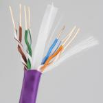 550Mzh BC Nylon Cat6 UTP Cable Polyethylene 4 Pair Cat6 Cable