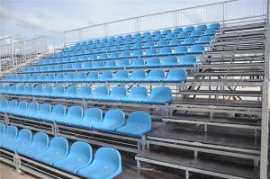 Quality Galvanized Steel Dismountable Portable Outdoor Bleachers With PP Chair wholesale