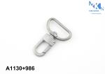 46*27mm Dog Chain Swivel Hooks / Metal Accessories For Handbags