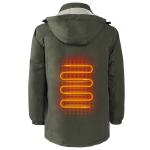 Warm Outdoor Heated Intelligent Temperature Control Warm Hooded Coat Winter