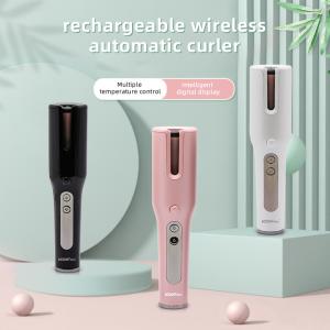 Quality ultralight Cordless Auto Rotating Ceramic Hair Curler Practical Anti Scalding wholesale